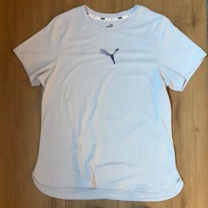 Puma Lavender and Navy Logo Tee